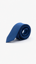 Gravata Skinny Azul Royal Pontilhado