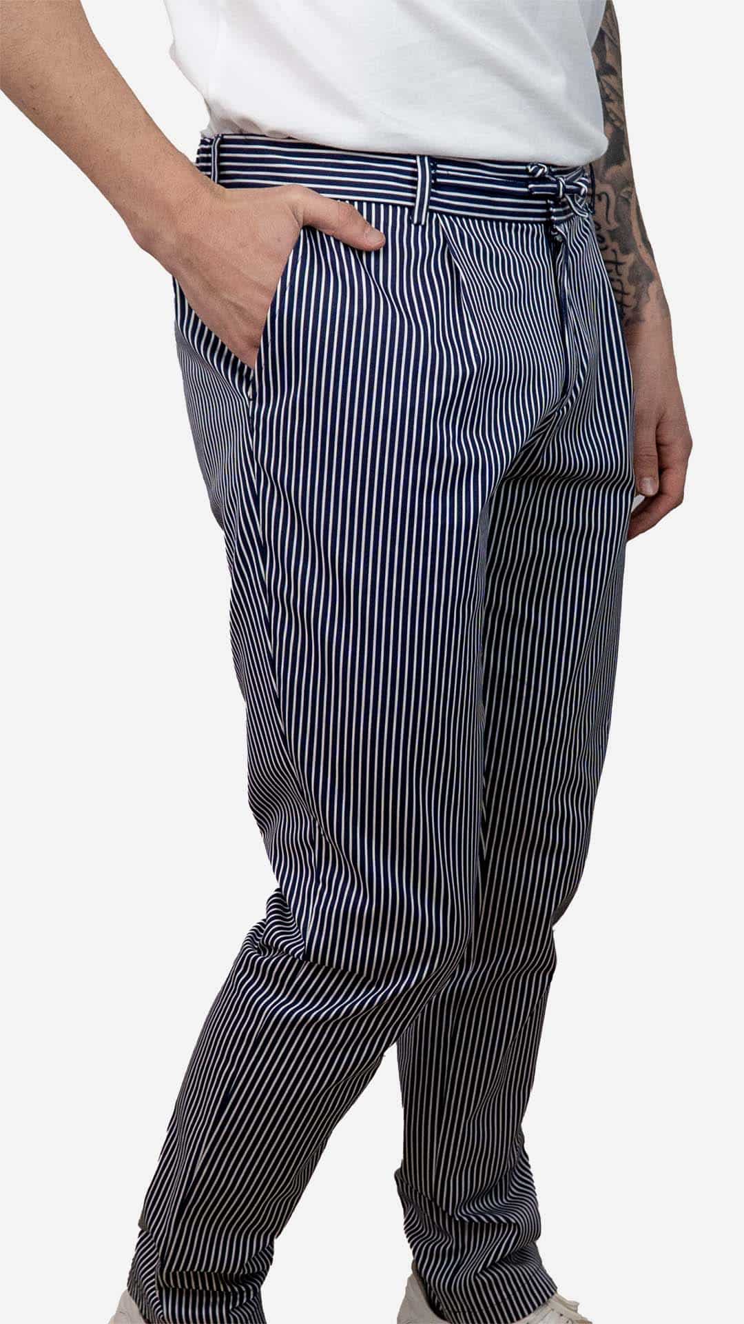 Calça travel riscas