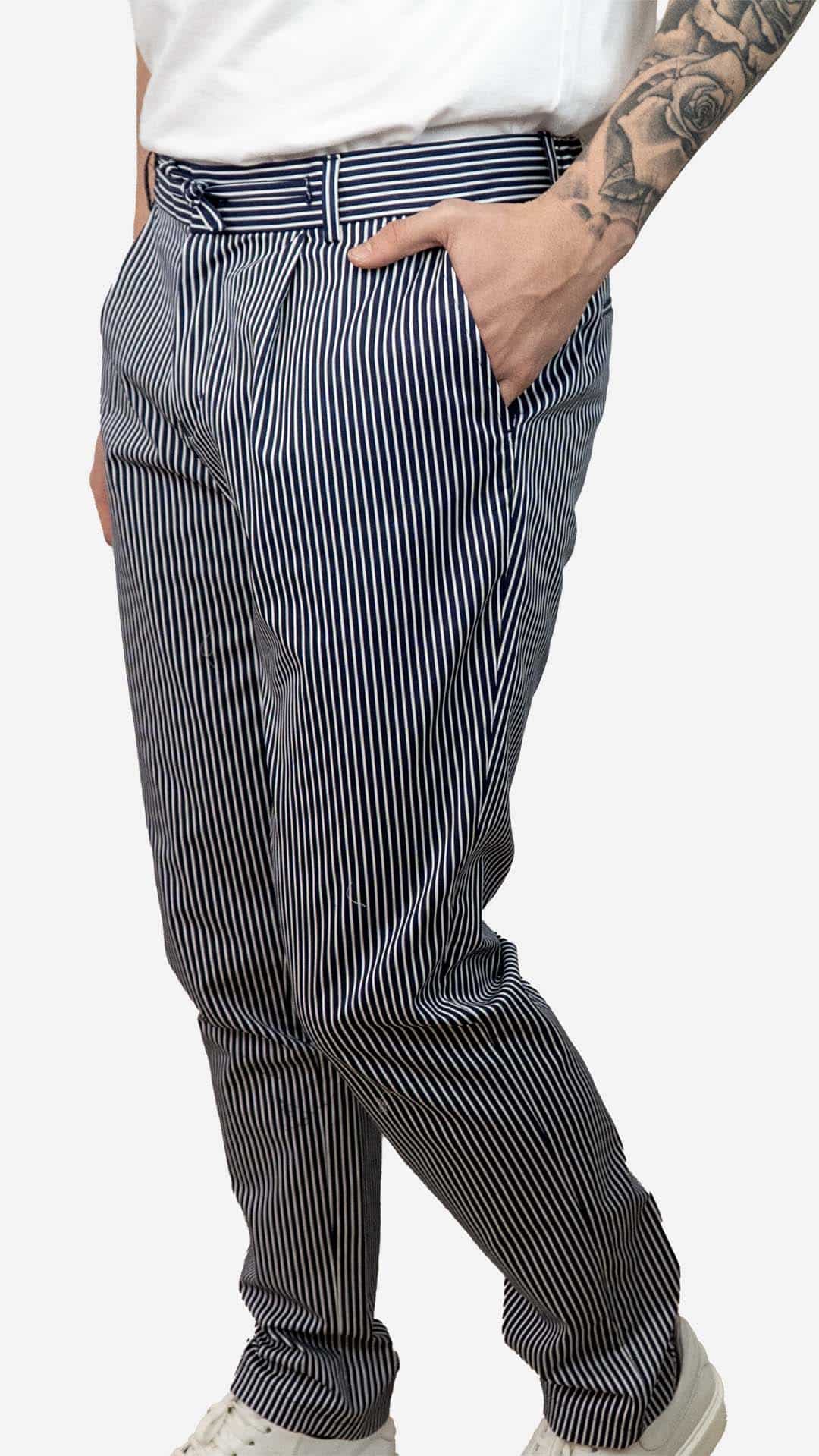 Calça travel riscas