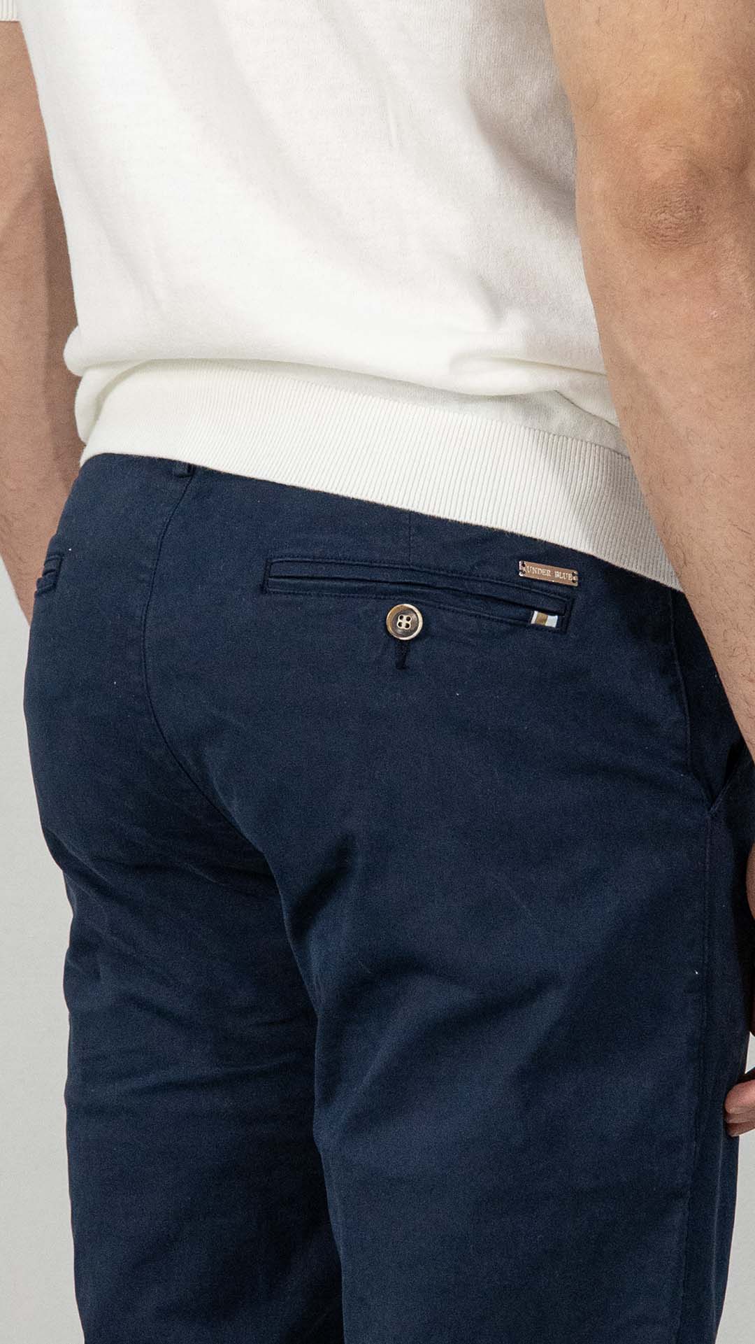 Calças Chino Marinho