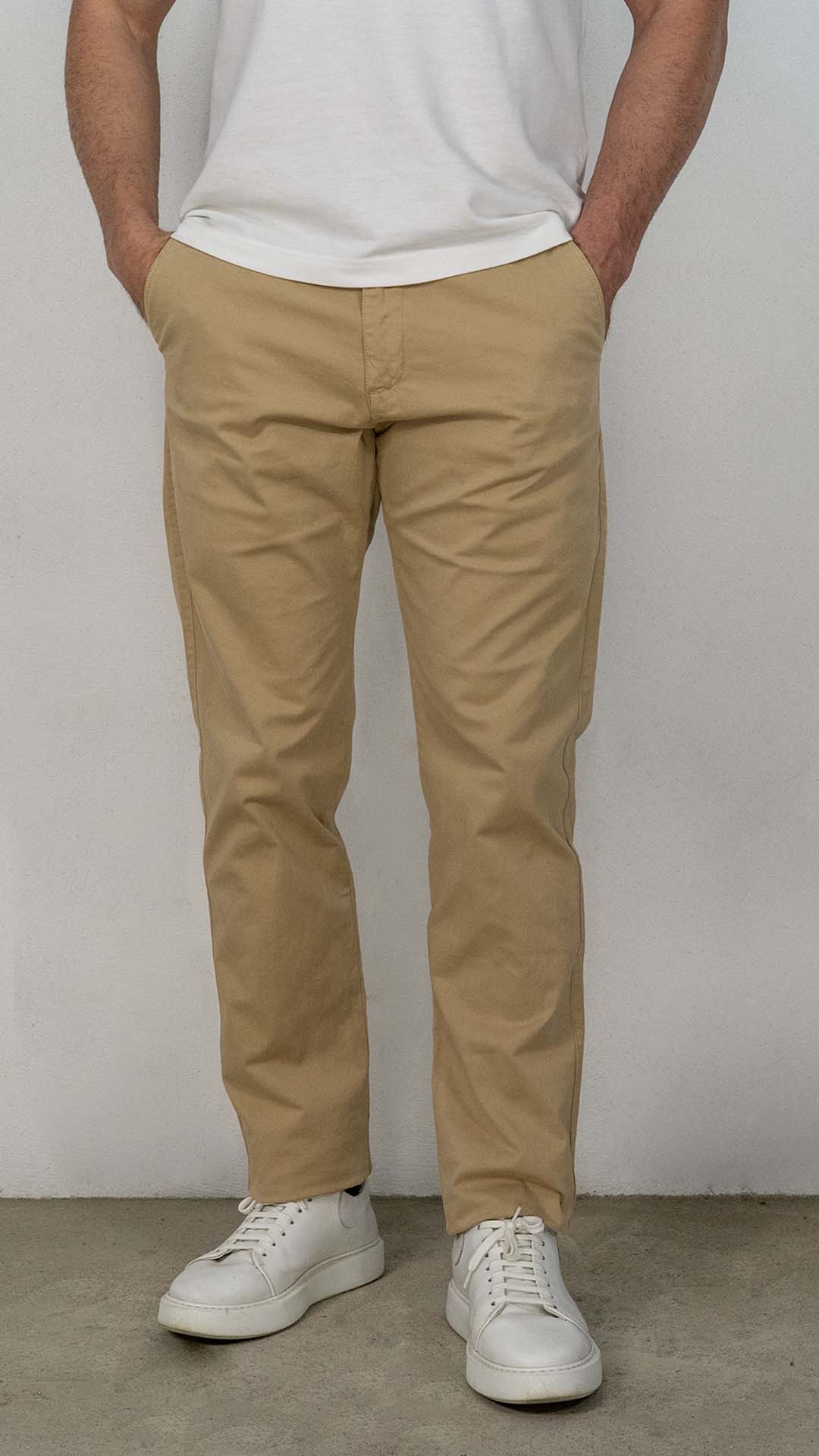 Calças Chino Camel