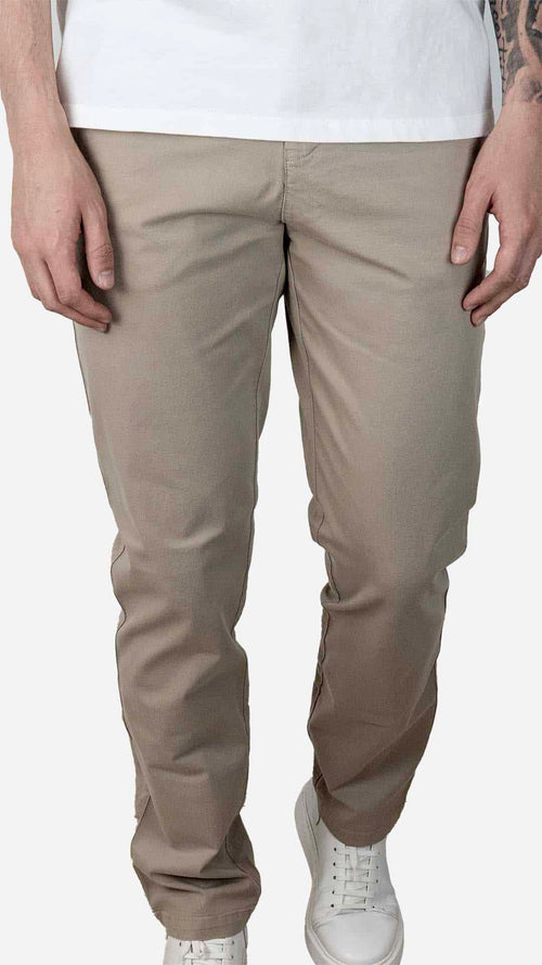 Calça de sarja bege