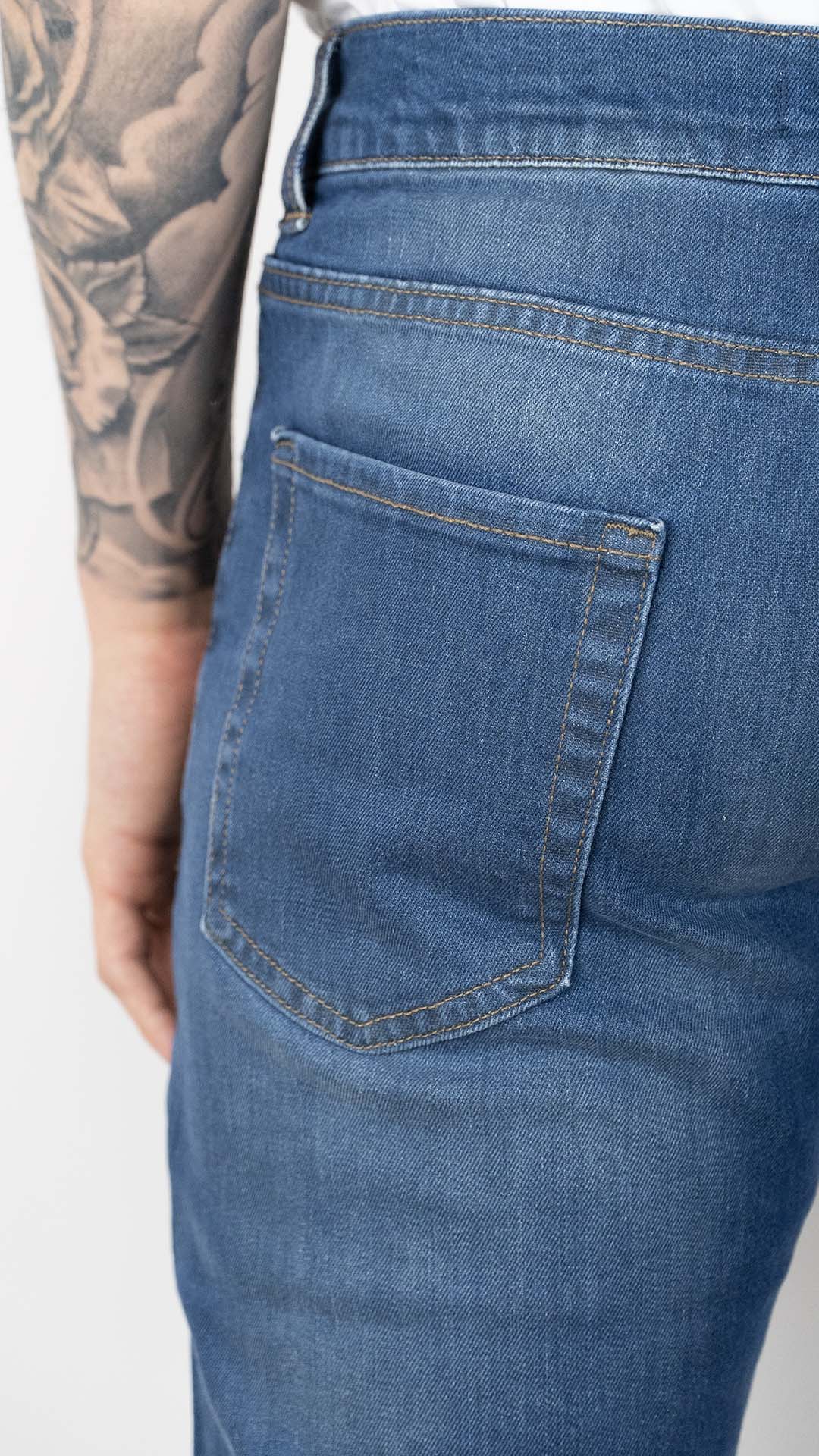 Calça de Ganga Azul Claro