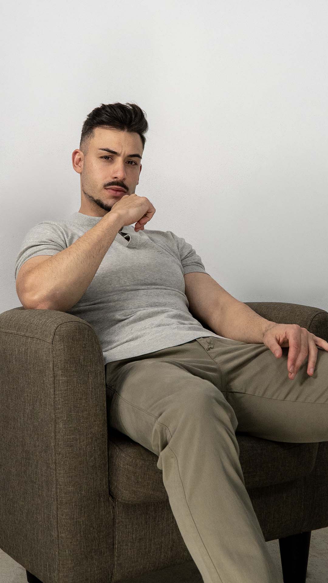 Calças Chino Khaki