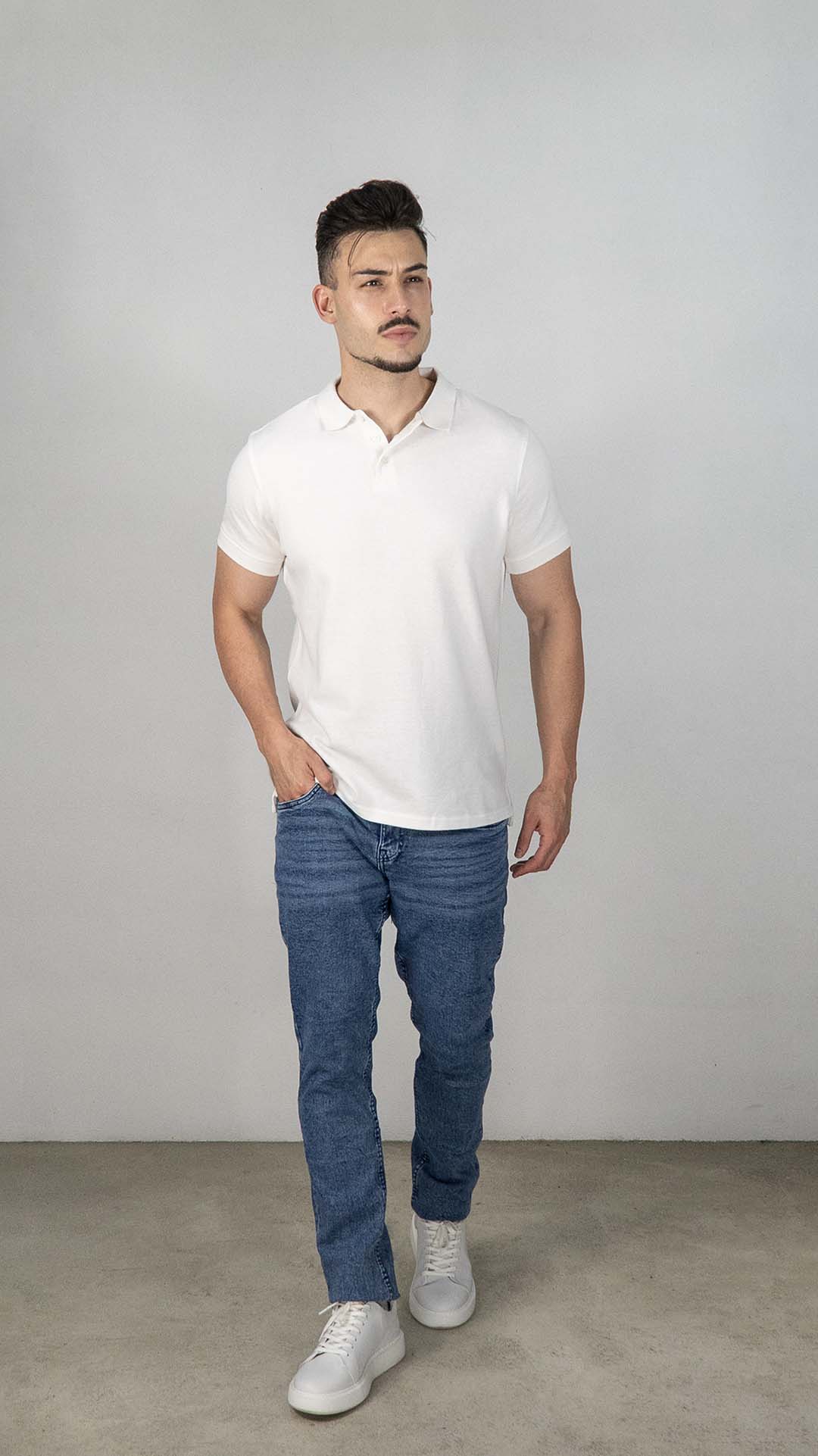 Polo Branco Básico