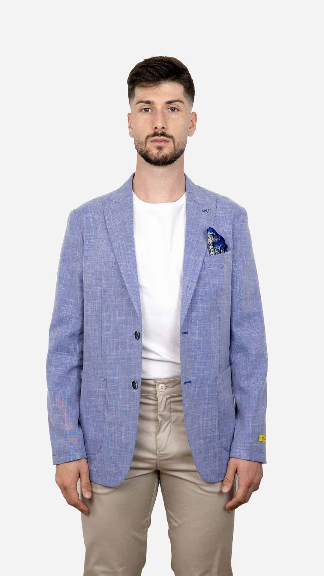Blazer de Homem Básico Azul