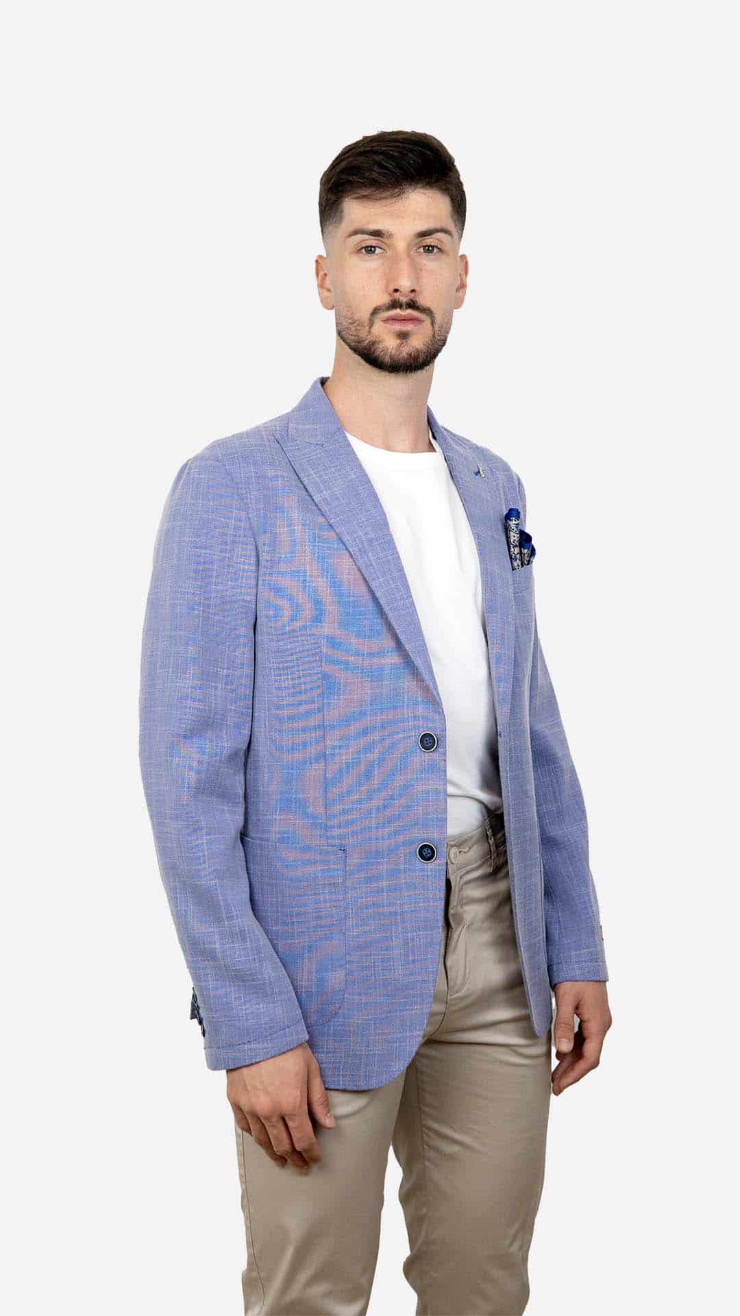 Blazer de Homem Básico Azul
