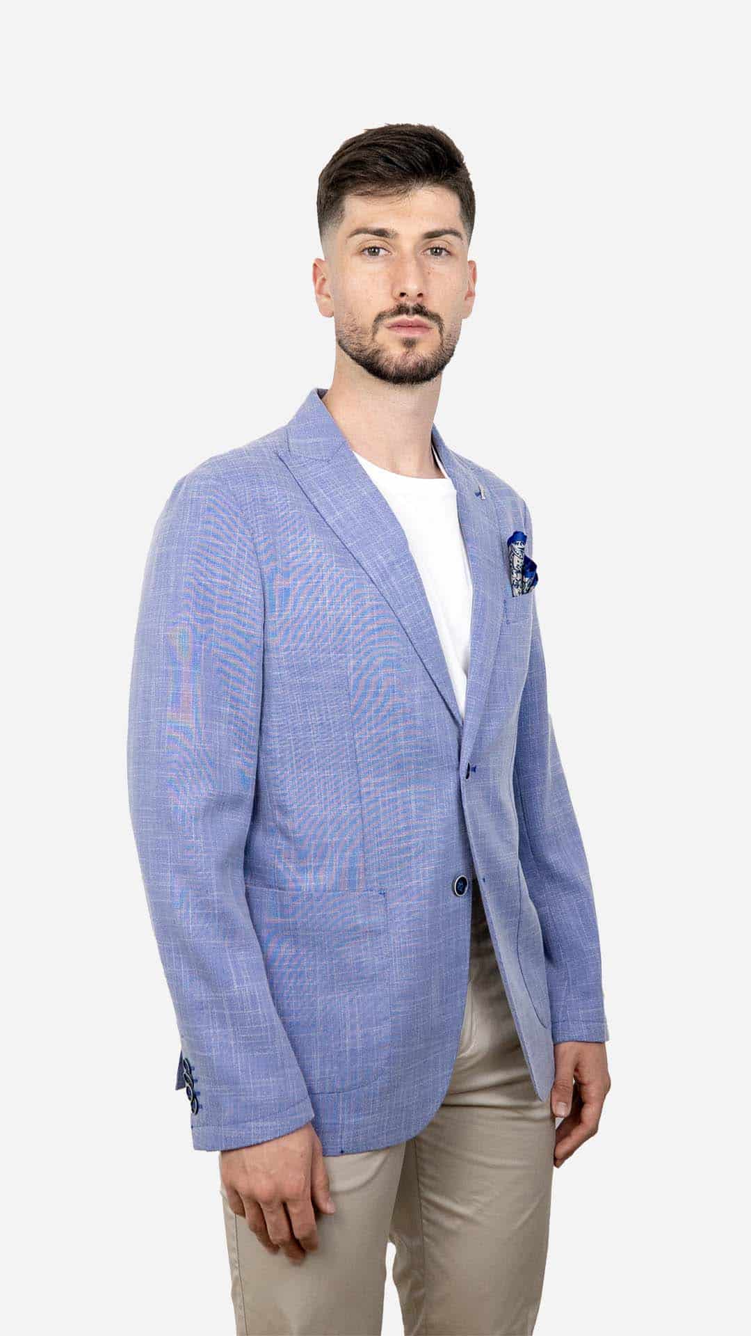 Blazer de Homem Básico Azul