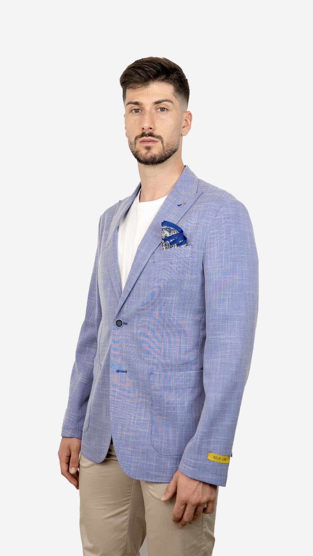 Blazer de Homem Básico Azul