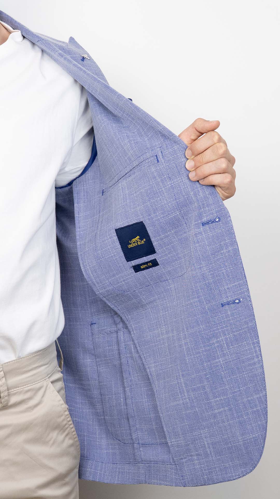 Blazer de Homem Básico Azul