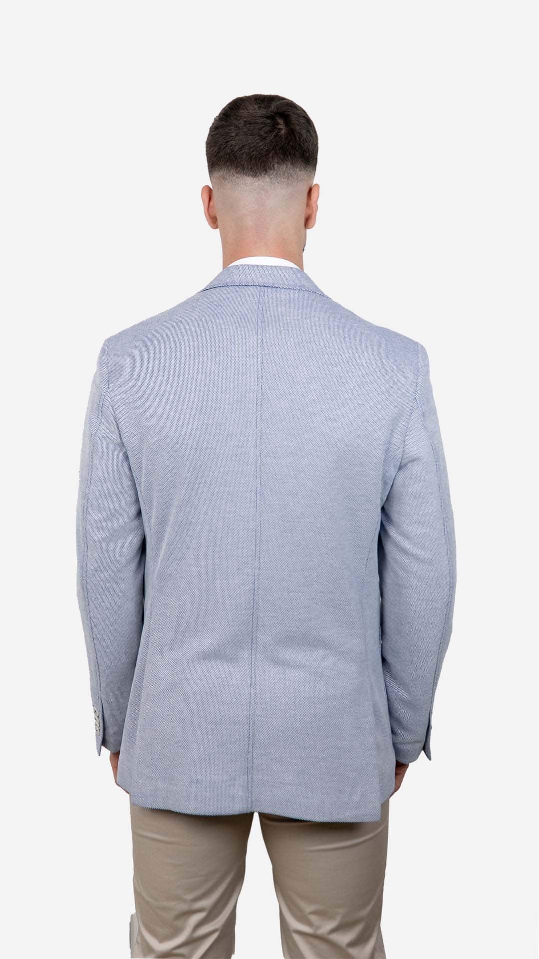 Blazer com Lenço Azul Claro