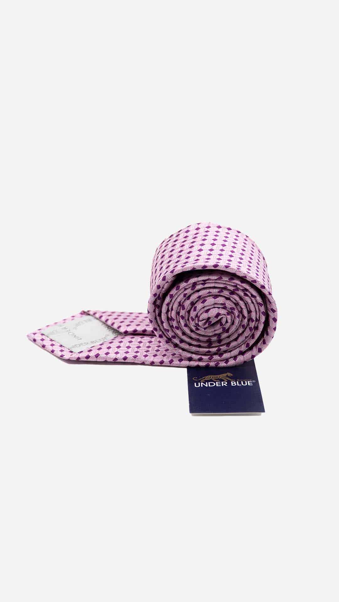 Gravata Skinny com Padrão Rosa e Vermelho