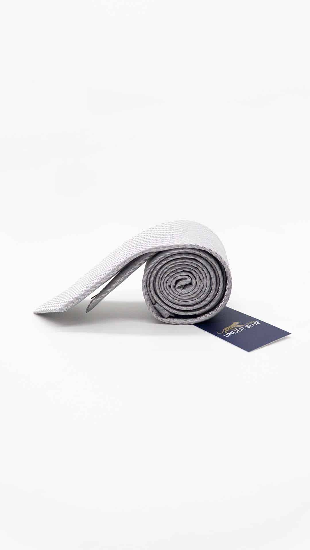 Gravata Skinny Cinzenta com Padrão