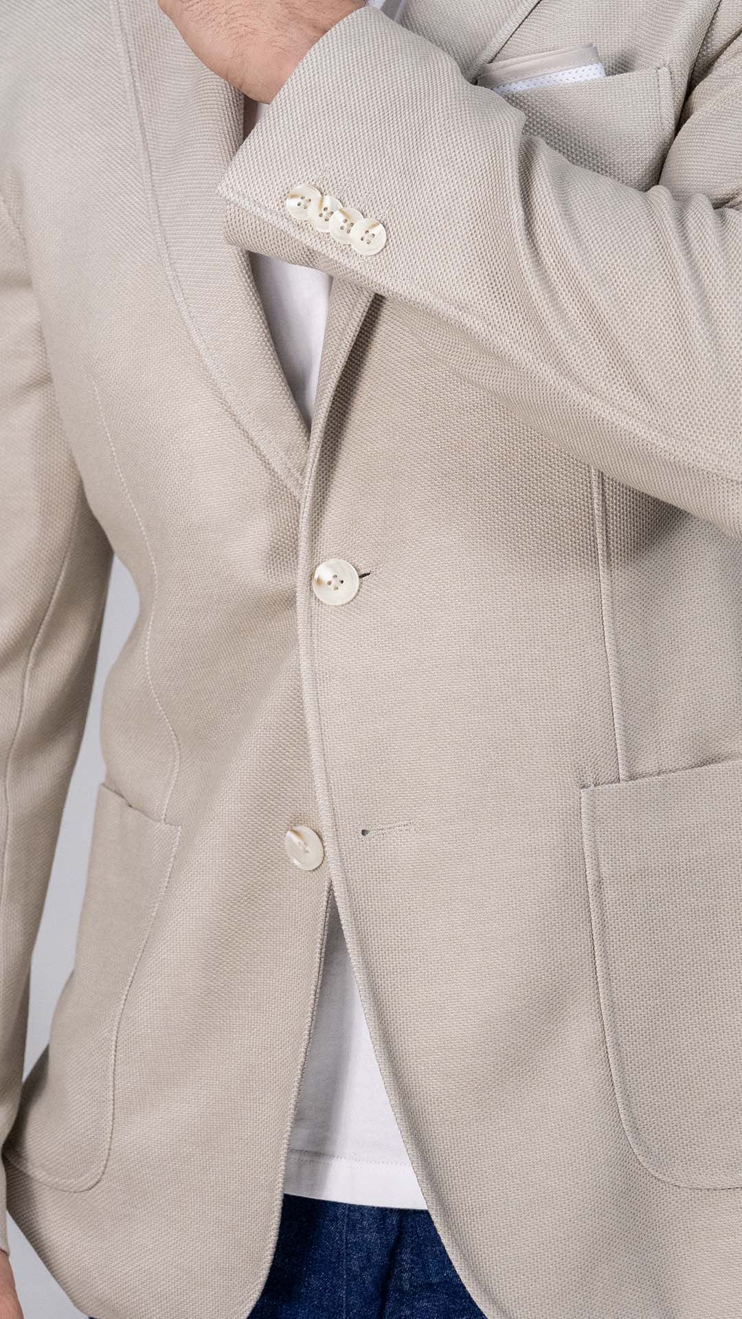 Blazer Bege com Lenço
