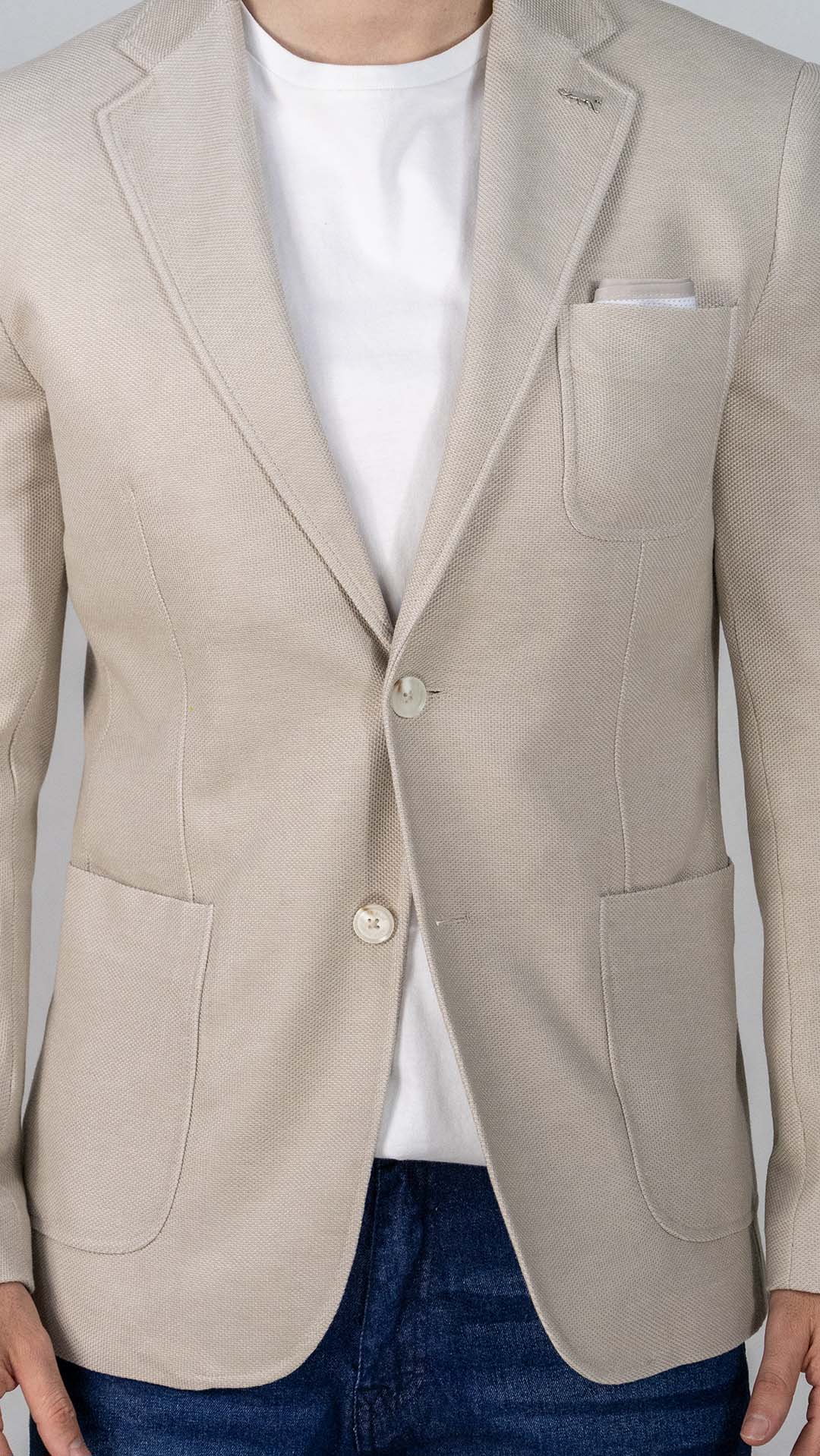 Blazer Bege com Lenço