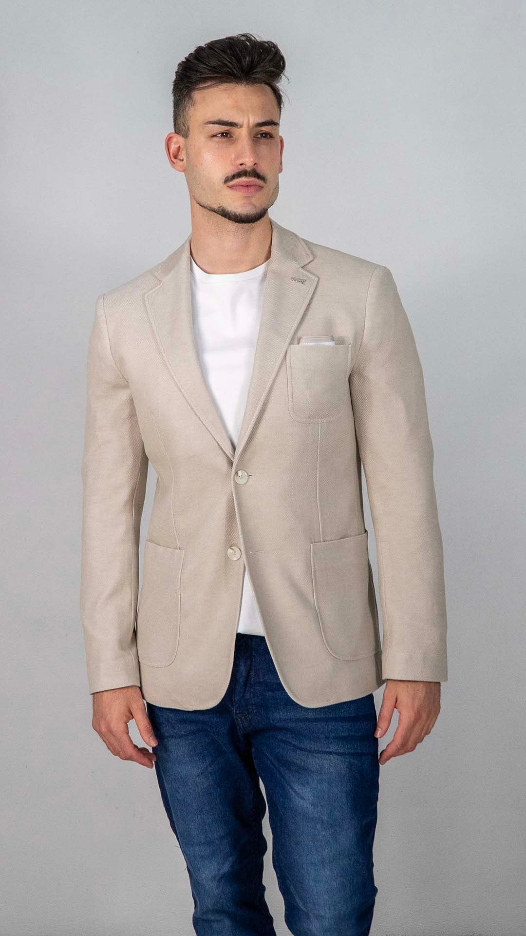 Blazer Bege com Lenço