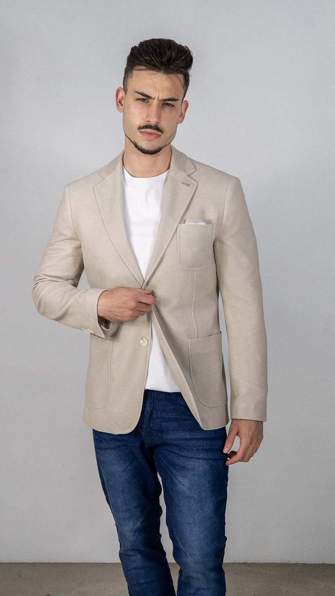 Blazer Bege com Lenço