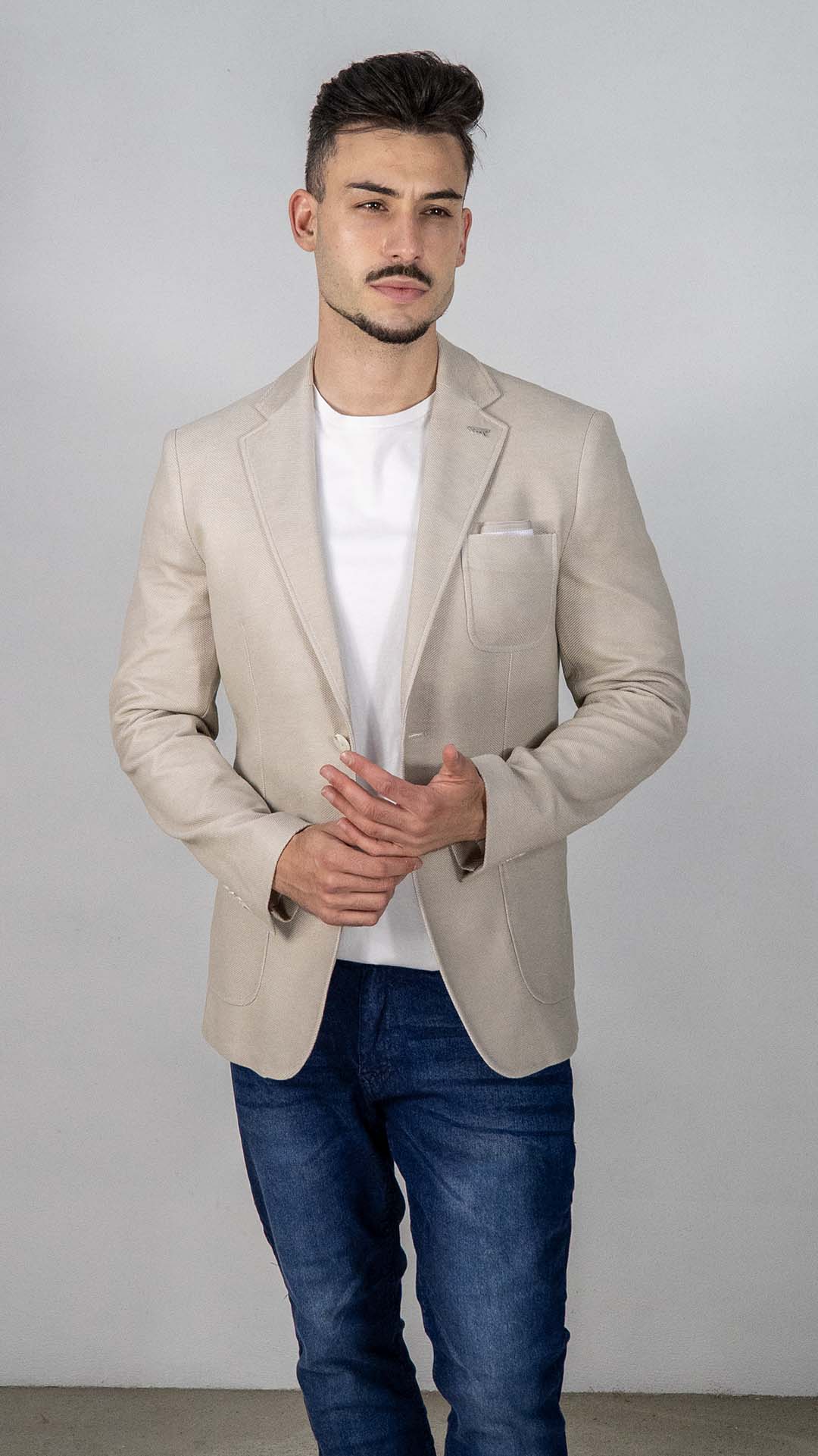 Blazer Bege com Lenço