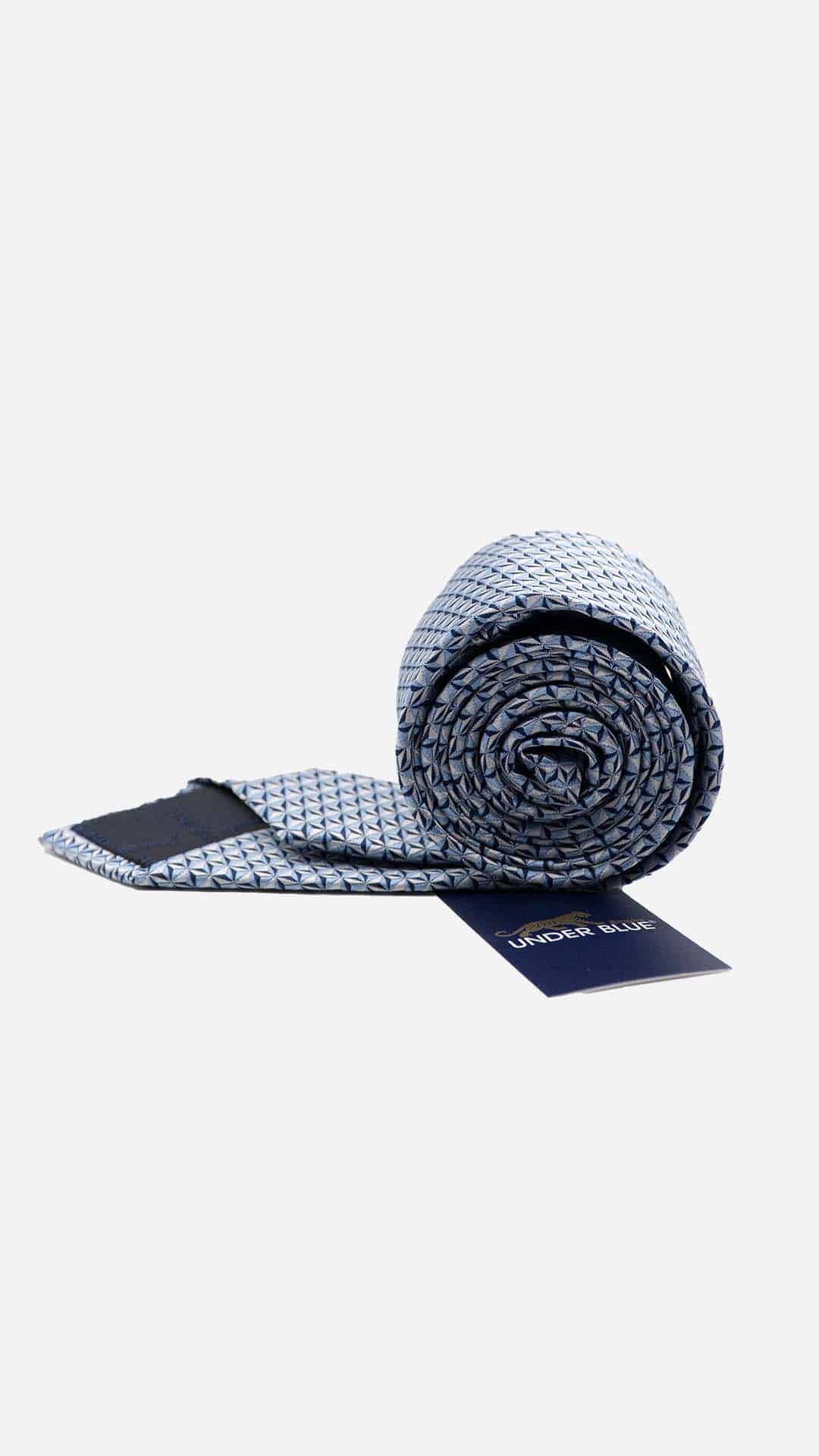 Gravata Skinny Azul e Cinza