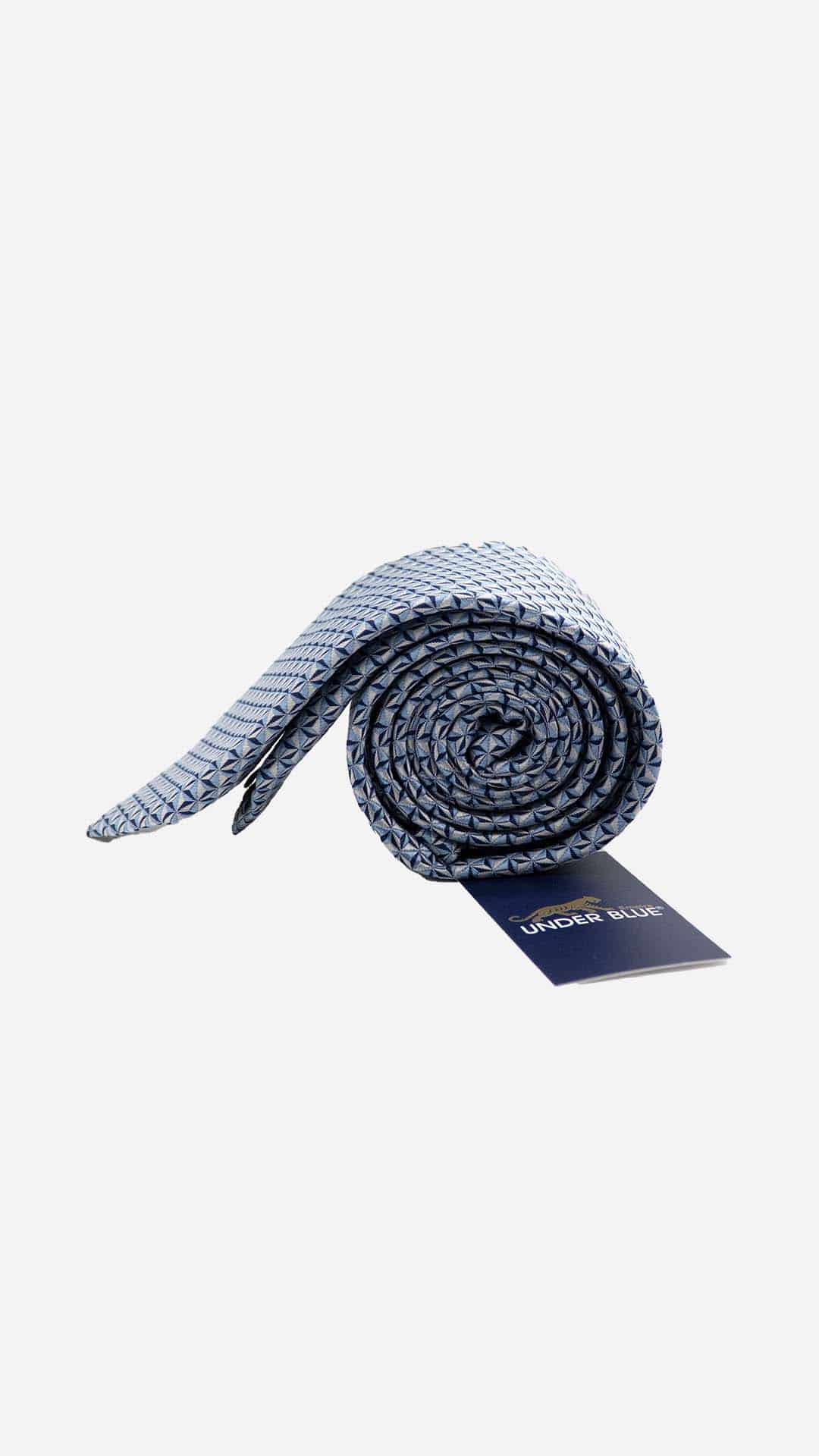 Gravata Skinny Azul e Cinza