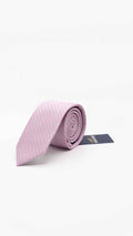 Gravata Skinny Rosa e Cinza