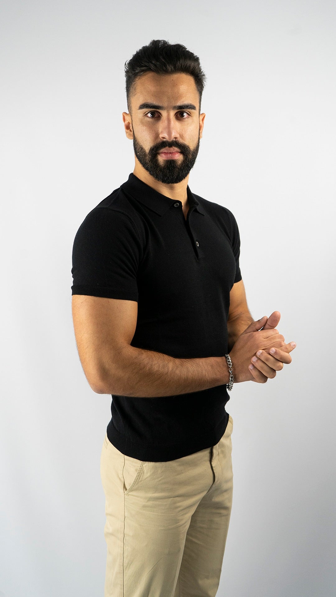 Pólo básico preto
