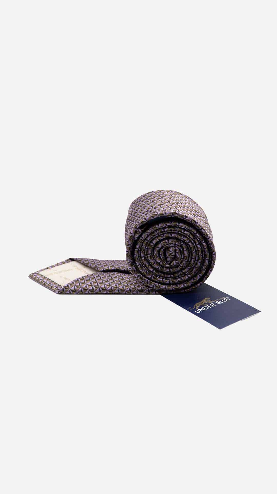 Gravata Skinny Castanha e Rosa