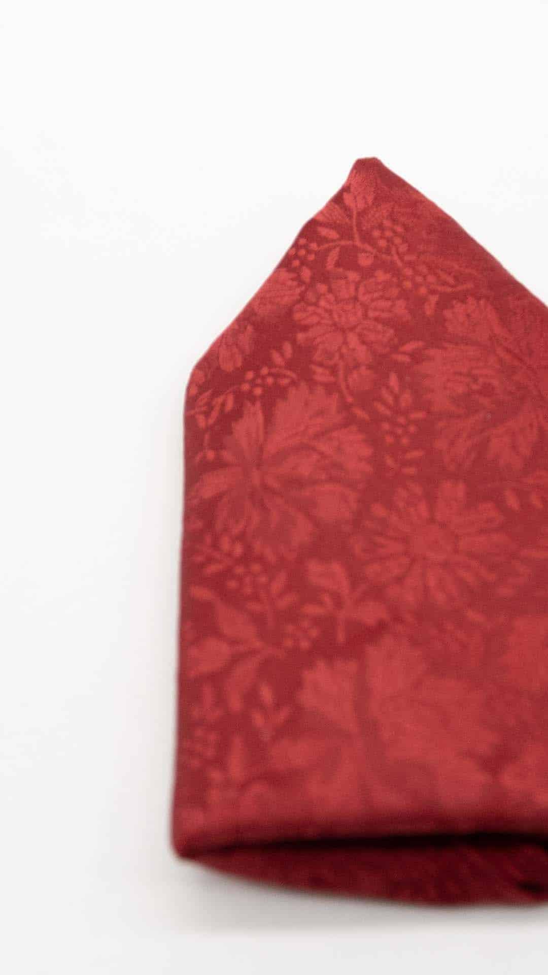 Lenço de Bolso Vermelho