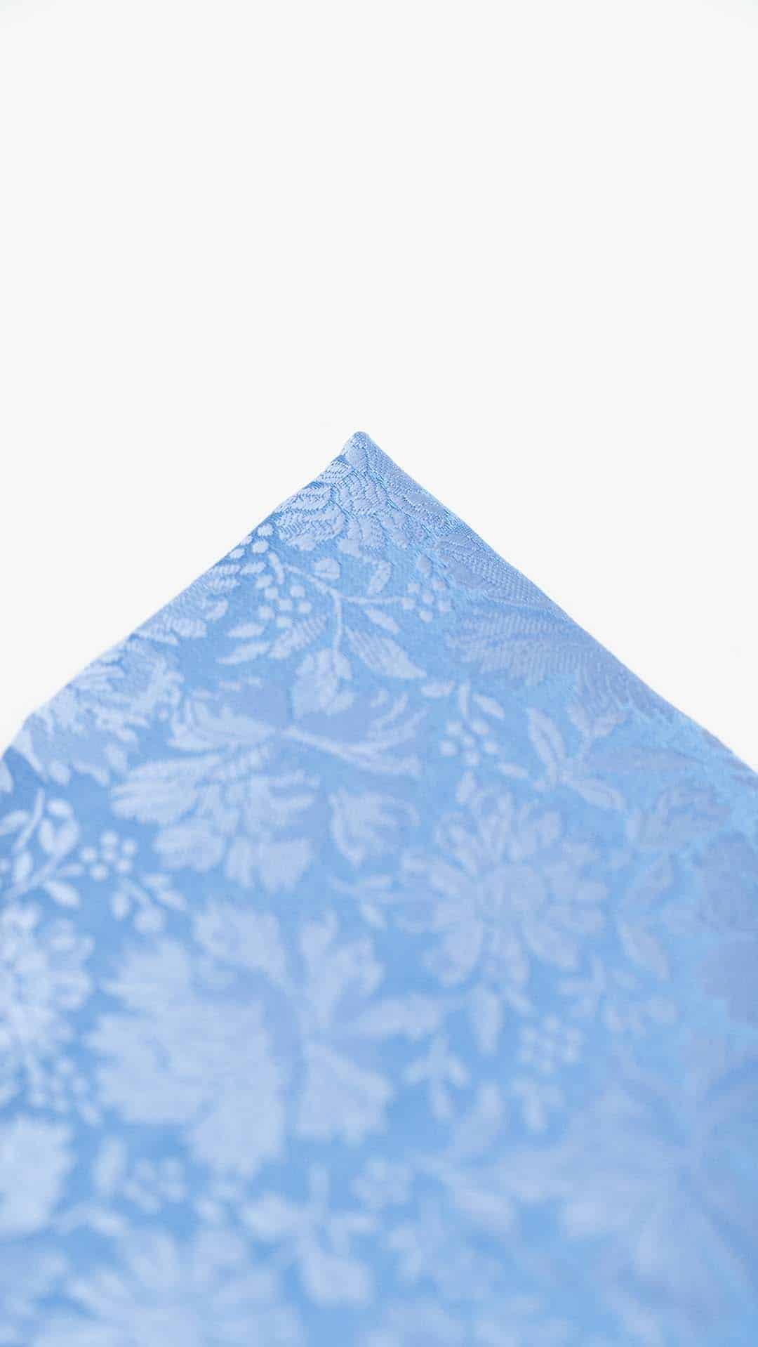 Lenço de Bolso Azul com Padrão