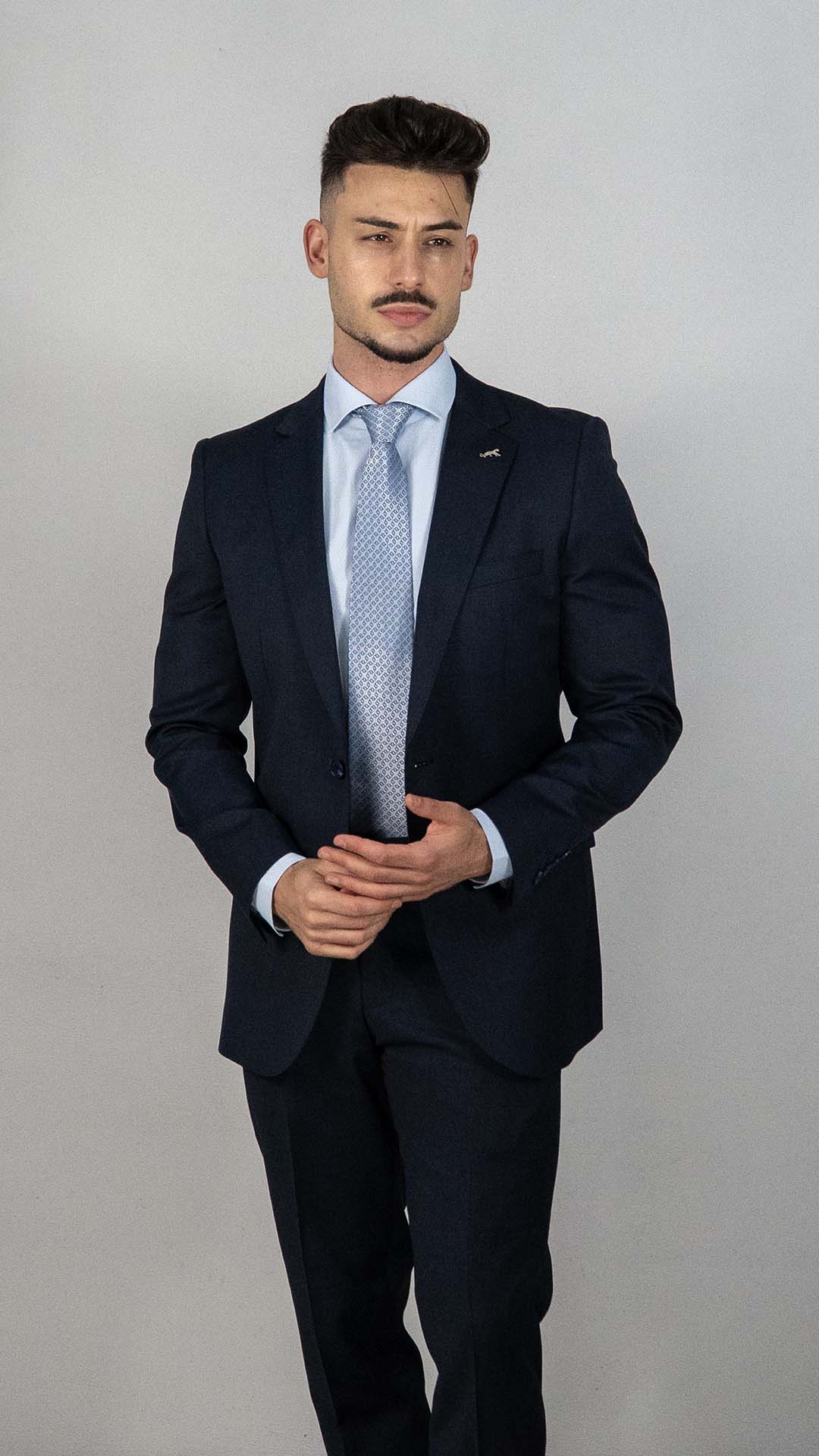 Fato Azul Marinho de Lã