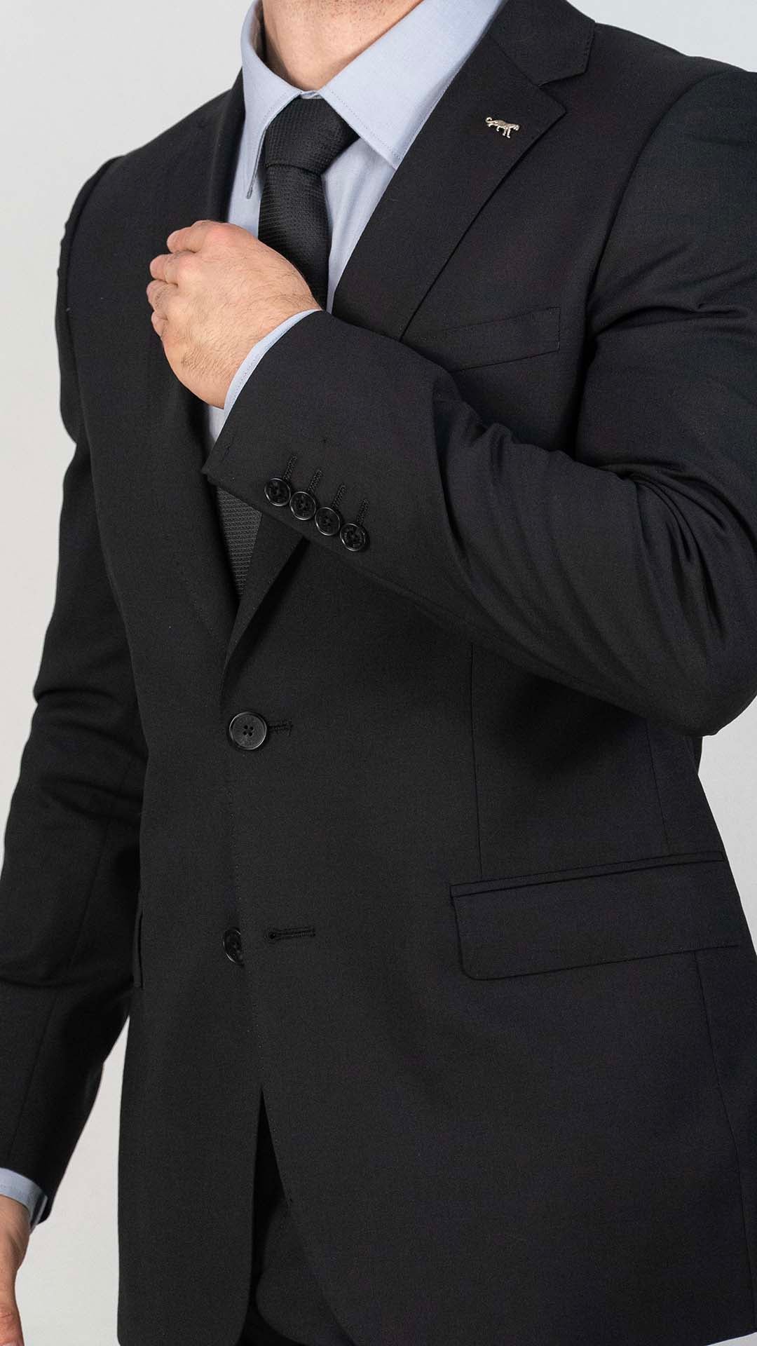 Fato Preto de Lã