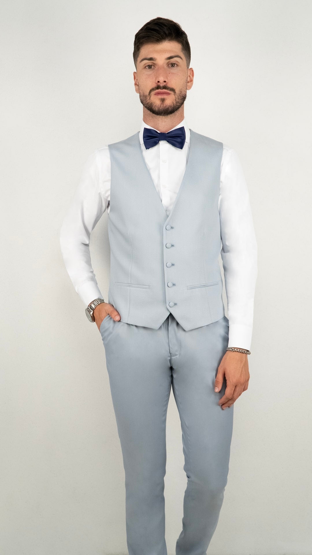 Fato de Casamento Cinzento