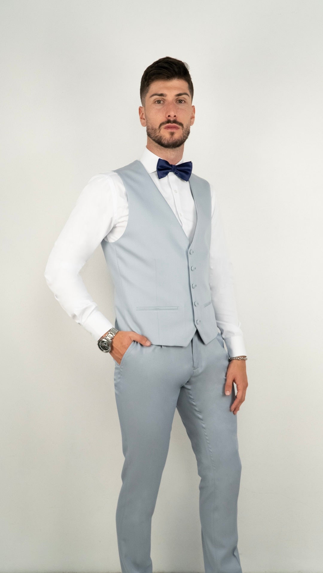 Fato de Casamento Cinzento