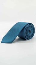 Gravata Skinny Azul Turquesa