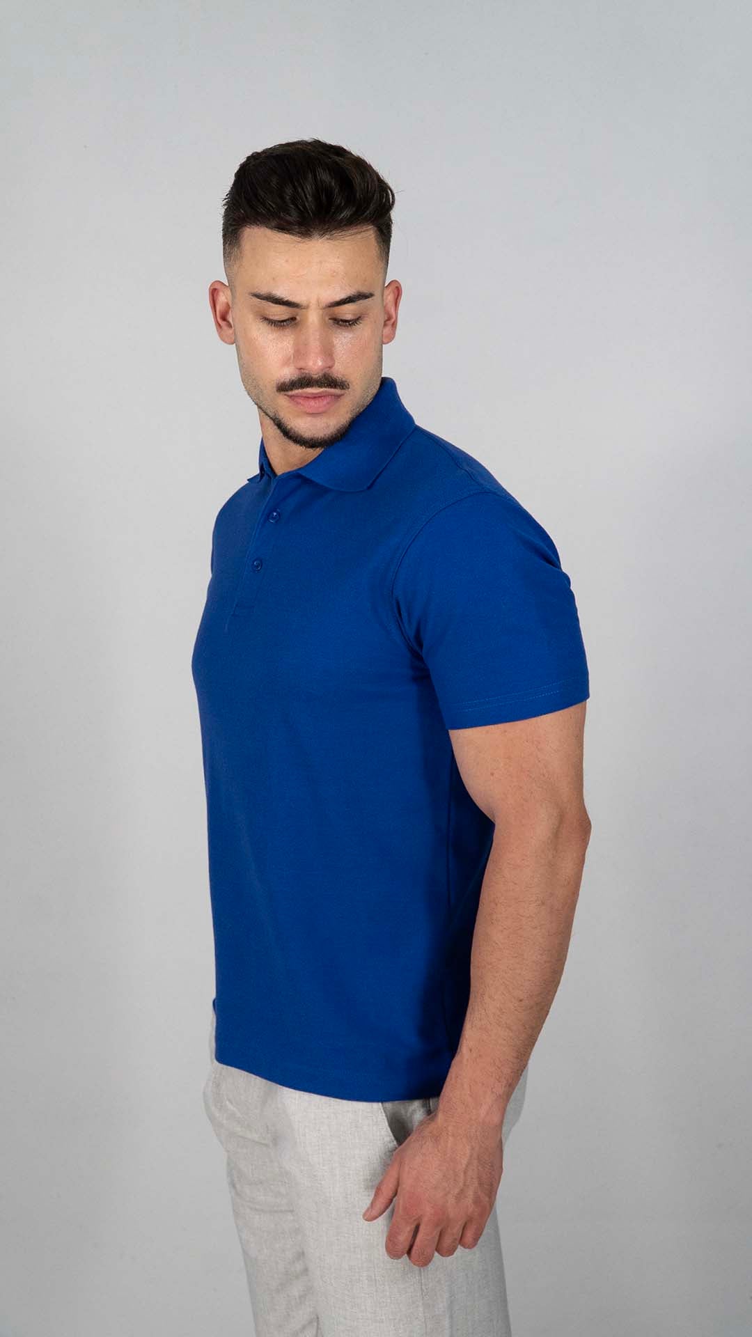 Polo Azul Liso