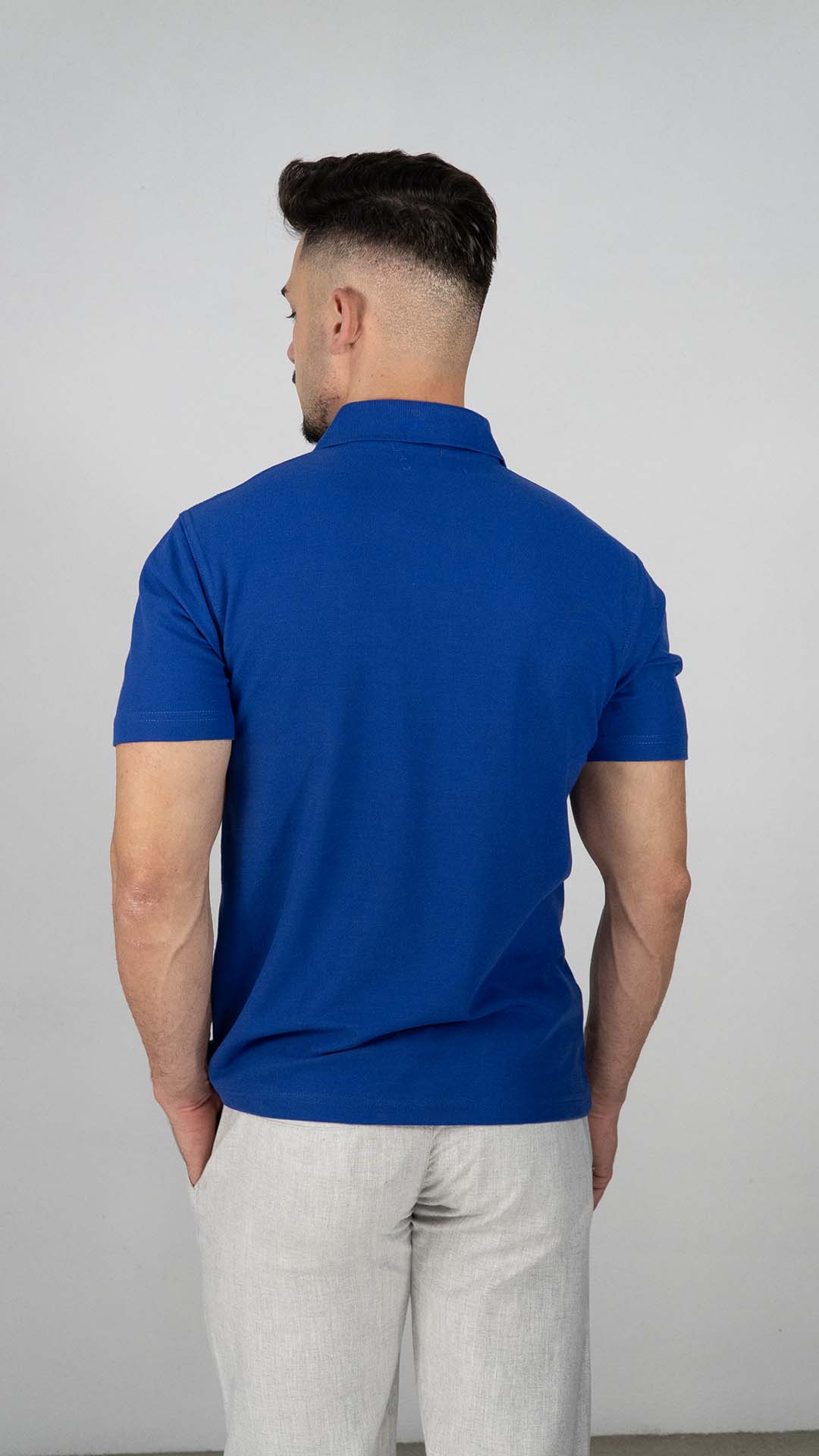 Polo Azul Liso