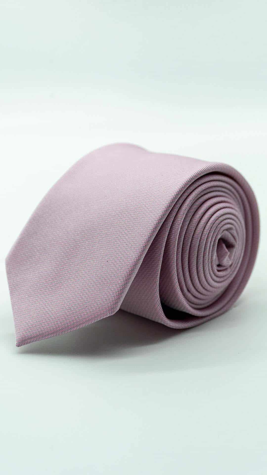 Gravata Skinny Rosa Básica