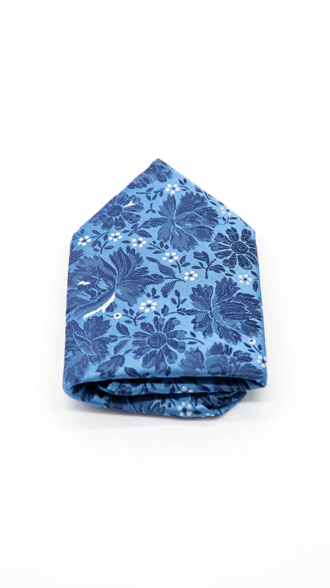 Lenço de Bolso Azulado