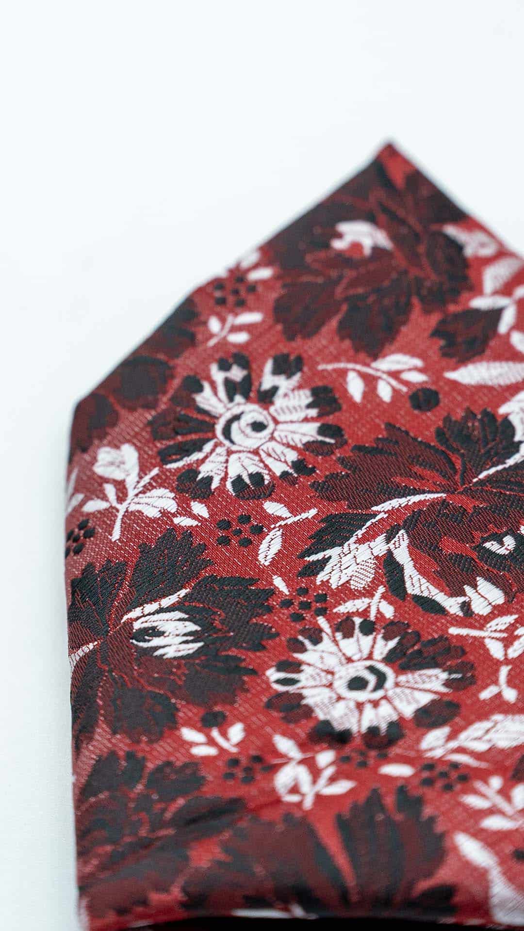 Lenço de Bolso Burgundy