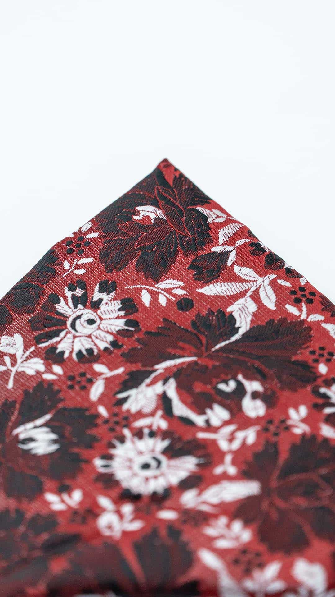 Lenço de Bolso Burgundy