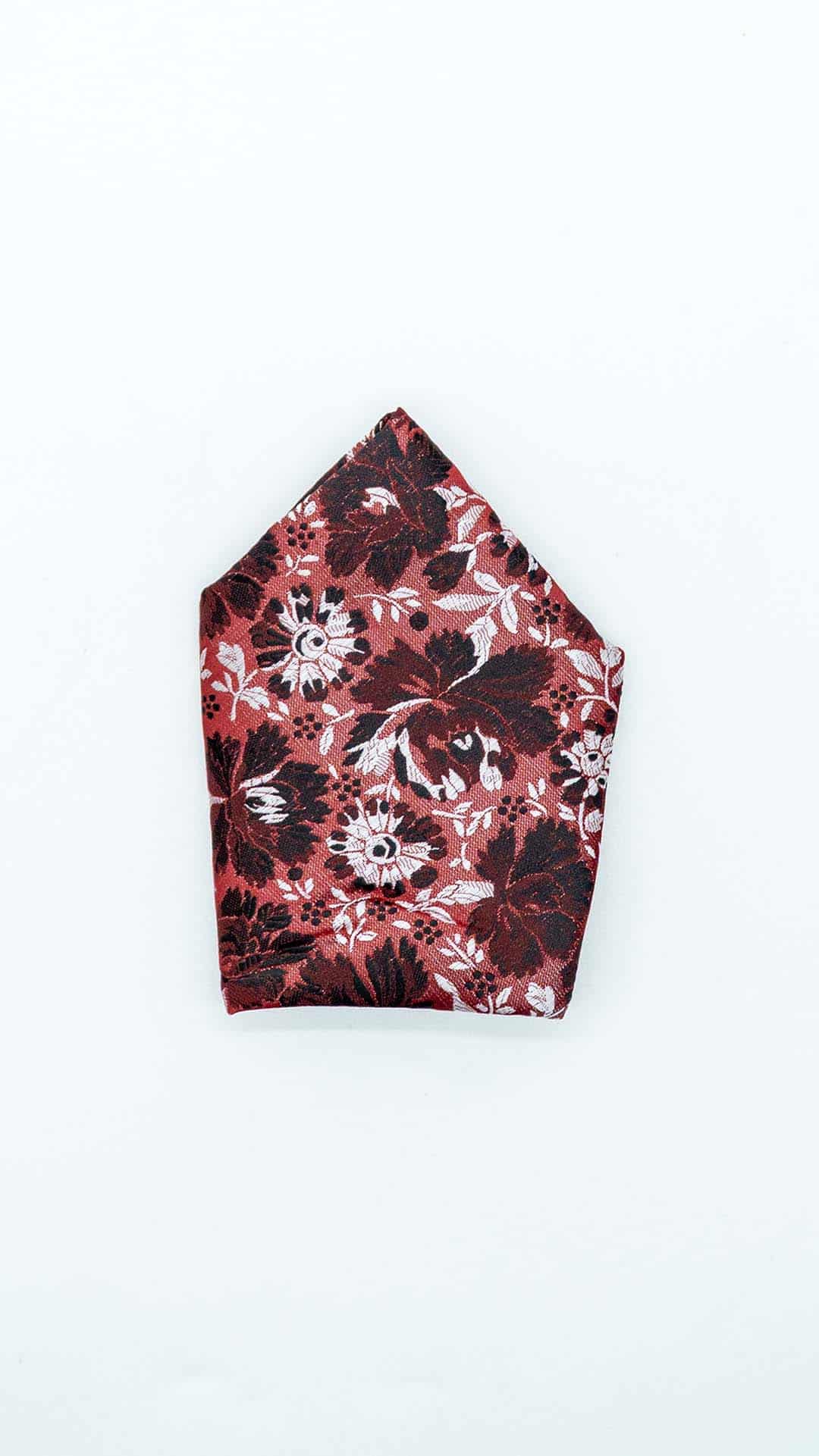 Lenço de Bolso Burgundy