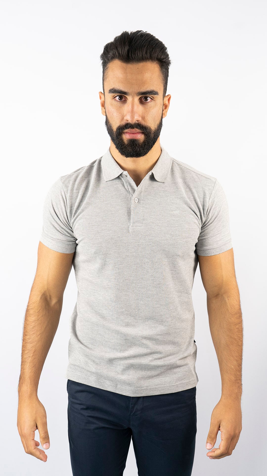 Polo Básico Cinzento