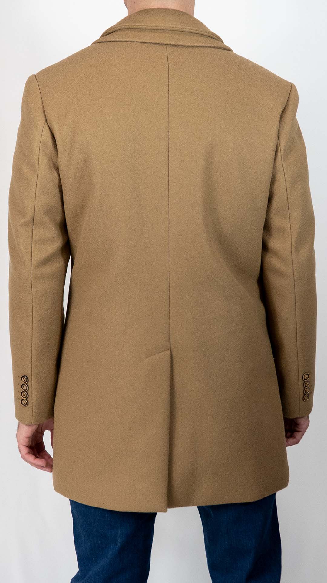 Sobretudo Camel com Bolso de Fecho