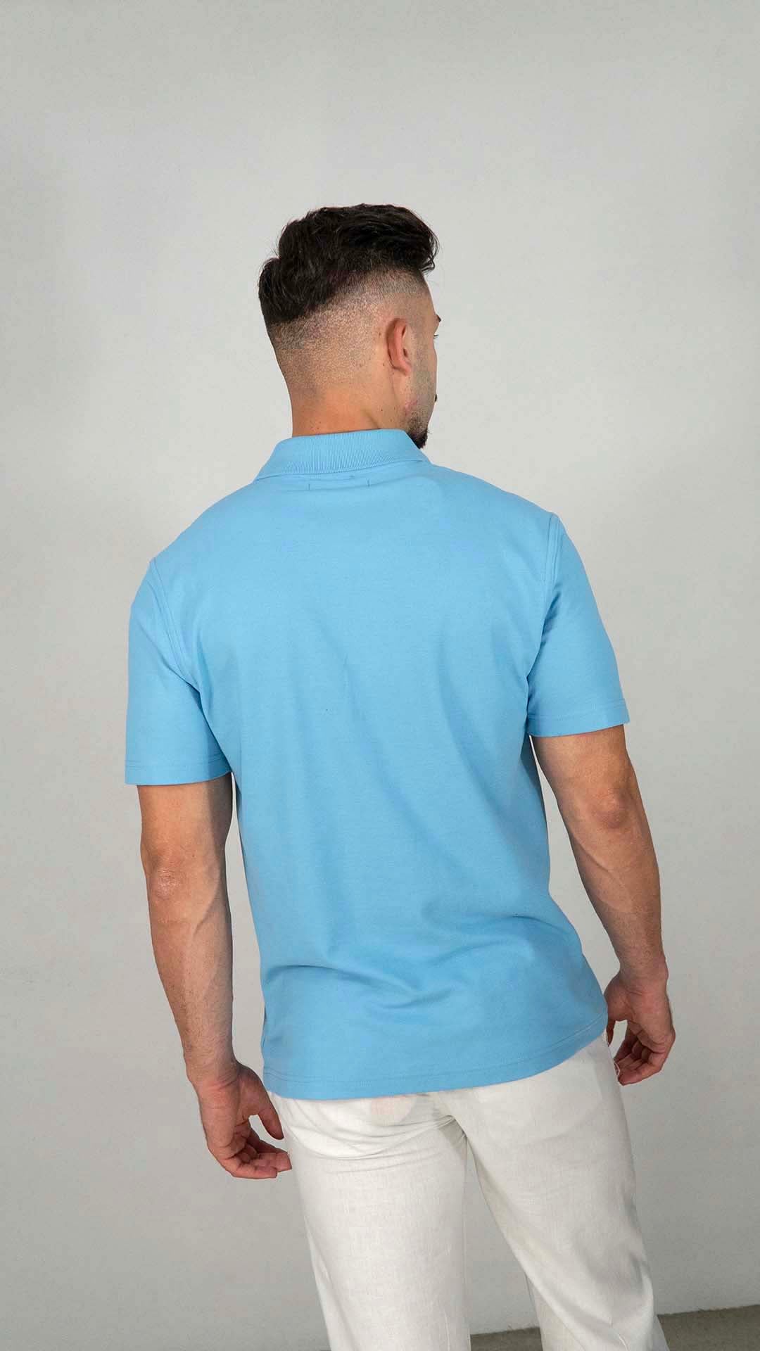 Polo Azul Bebé Liso