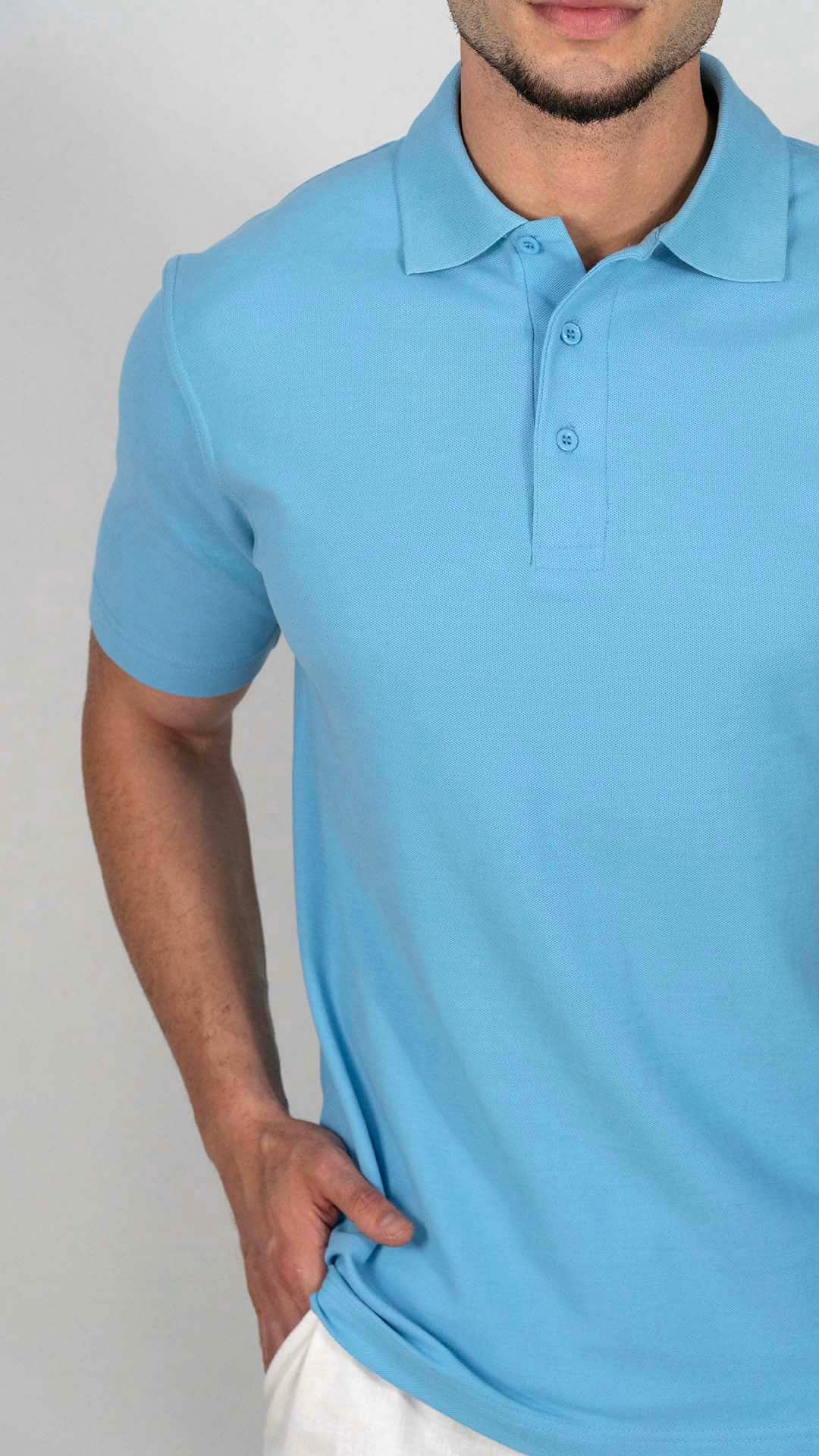 Polo Azul Bebé Liso