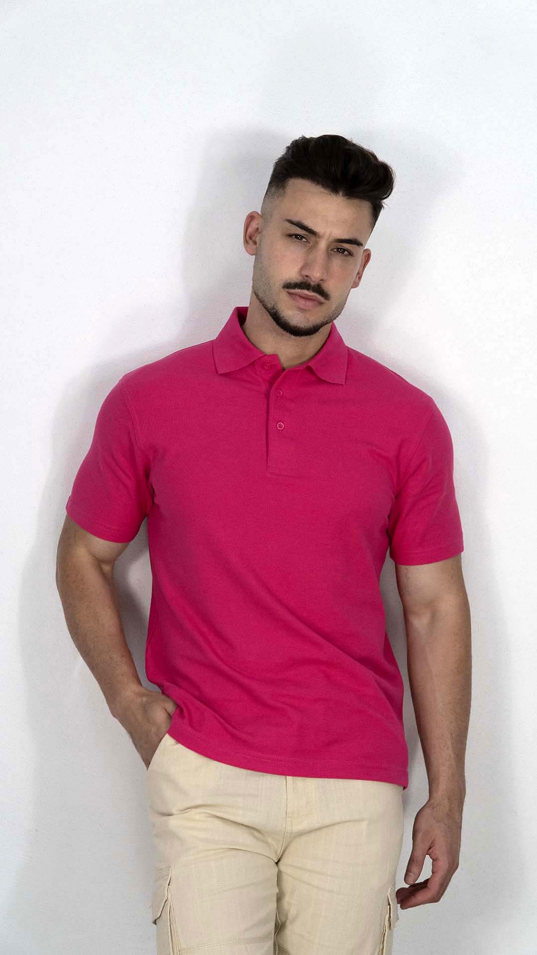 Polo Rosa Liso