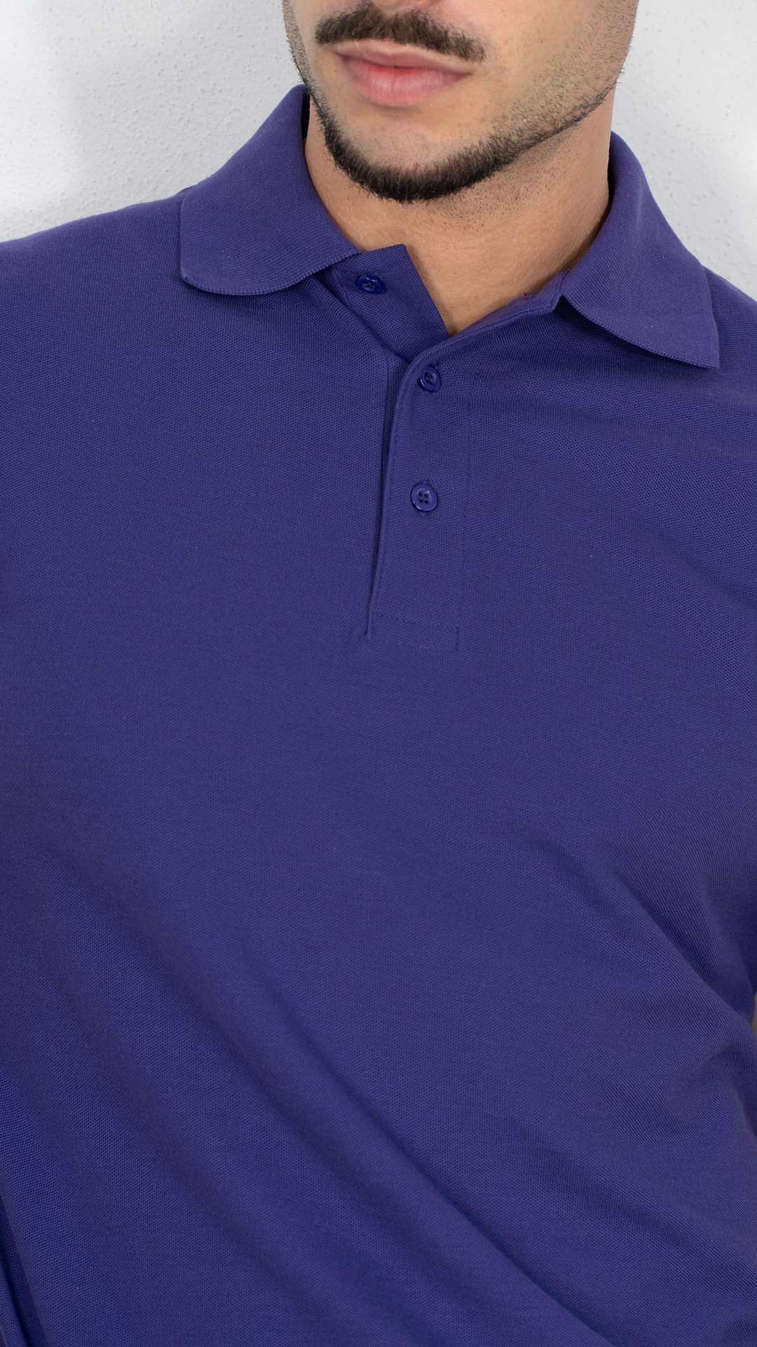 Polo Roxo Liso