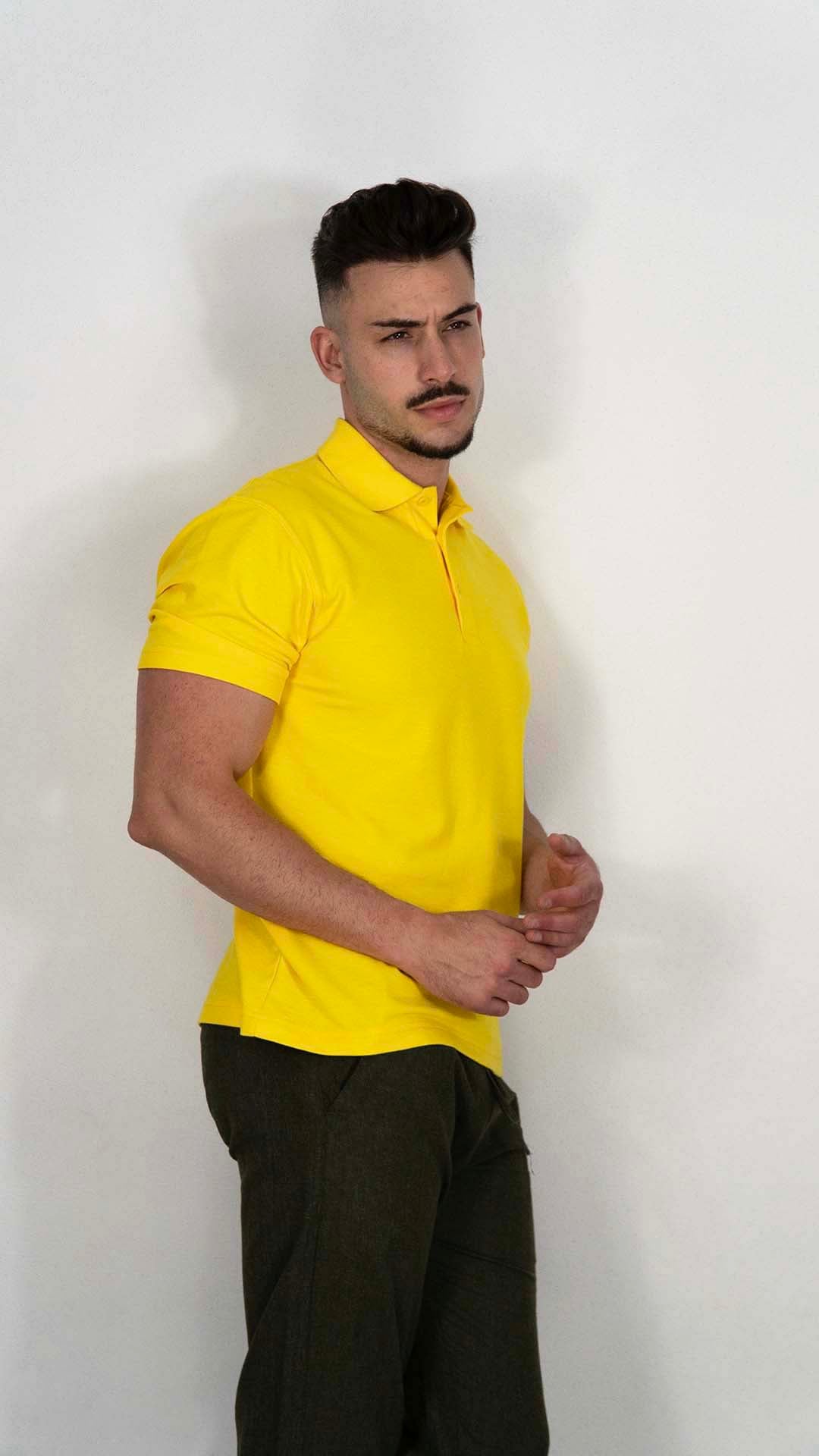 Polo Amarelo Liso