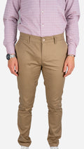 Calça de sarja camel
