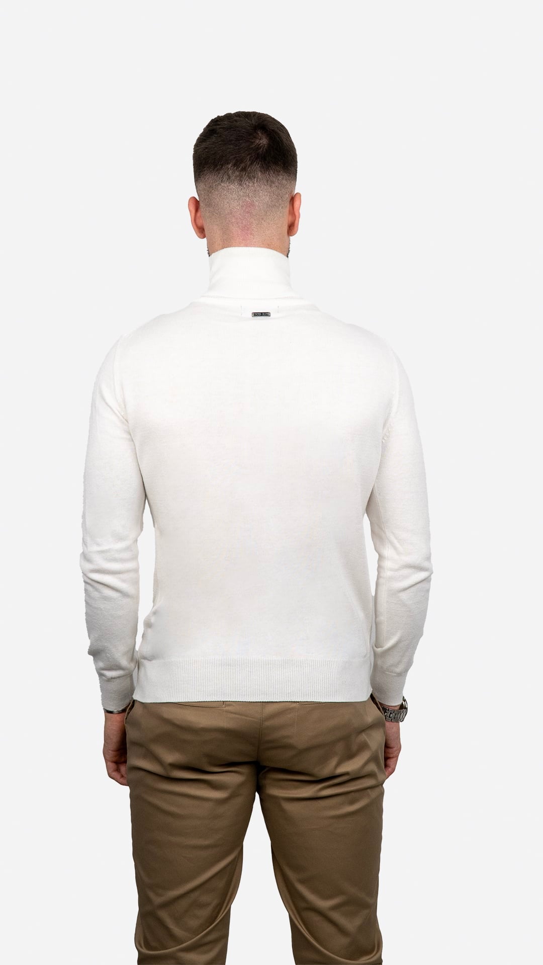 Camisola de Gola Alta Branca